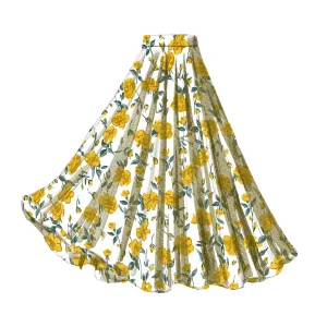 1940s Rose Circle Skirt