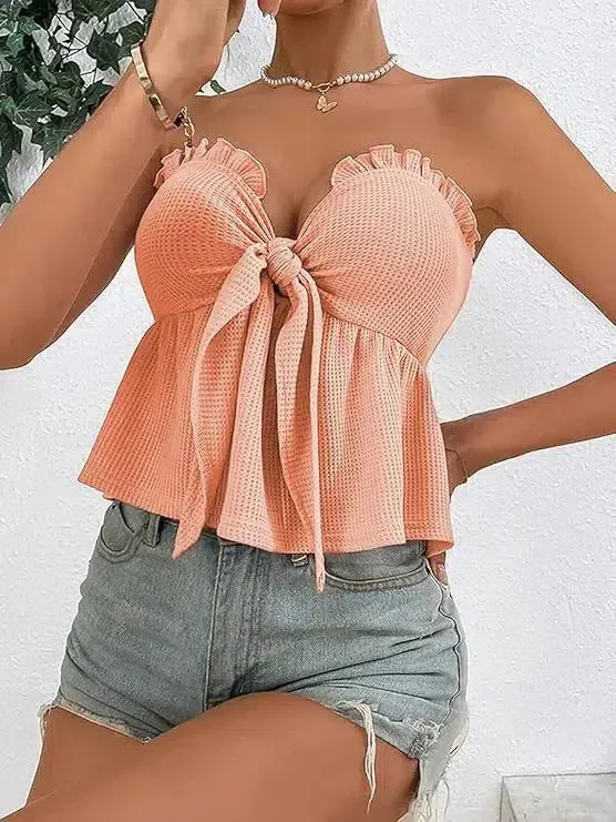 Aeliana – Frill detail – Tube top