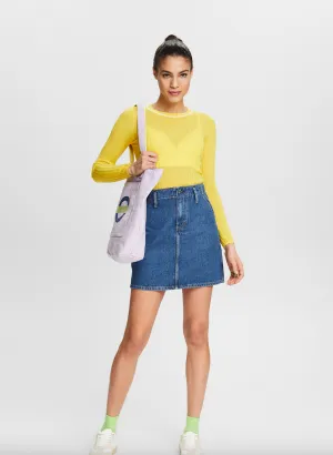 alexa denim mini skirt