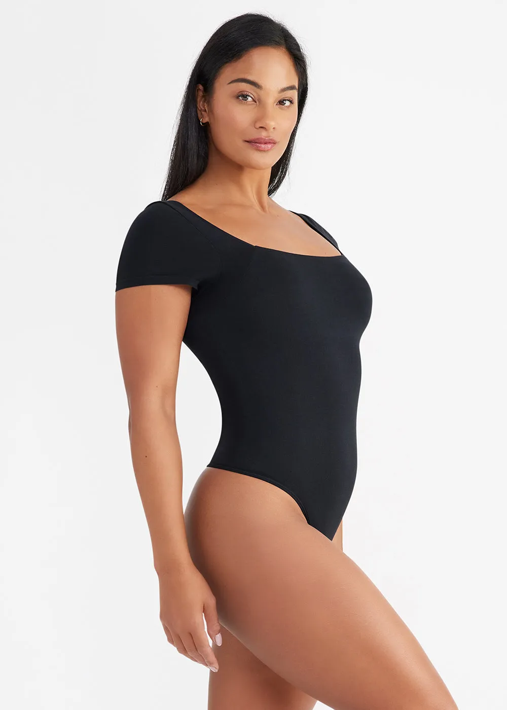 Anette Shaping Thong Bodysuit - Cotton Seamless