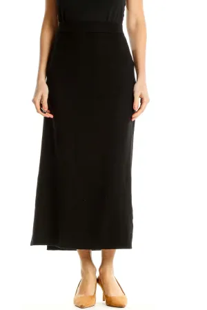 Black Classic Midi Skirt