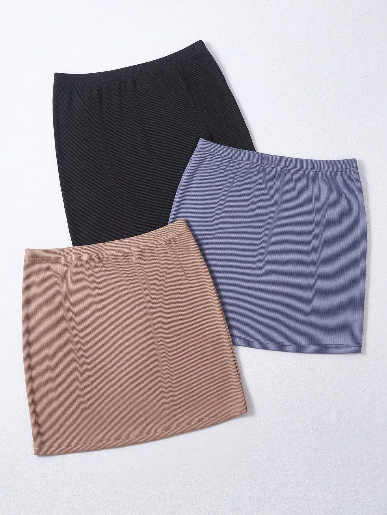 Casual Plain High Waist Short Women Skirts