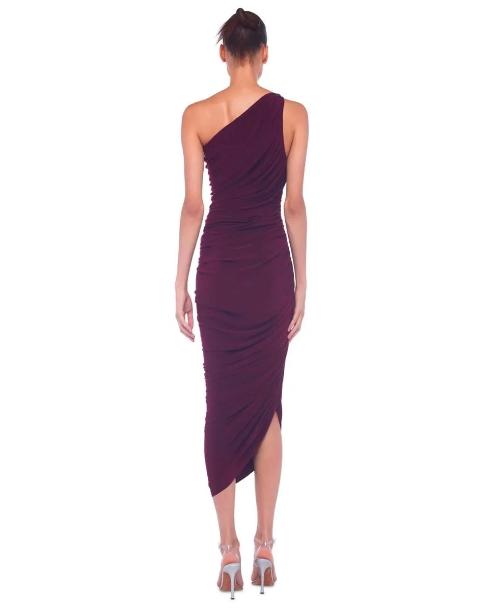 Classic Diana Midi Plum Dress