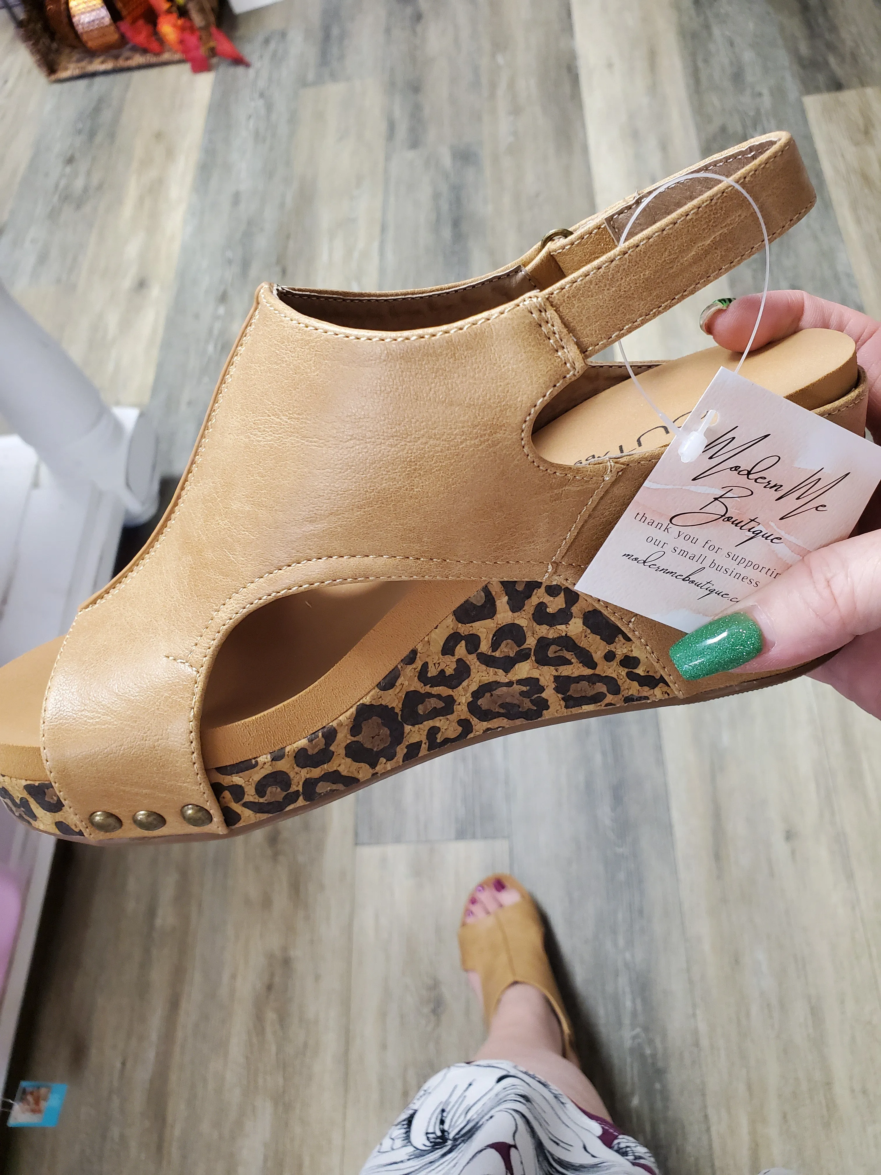 Corky's Carley Wedge - Leopard