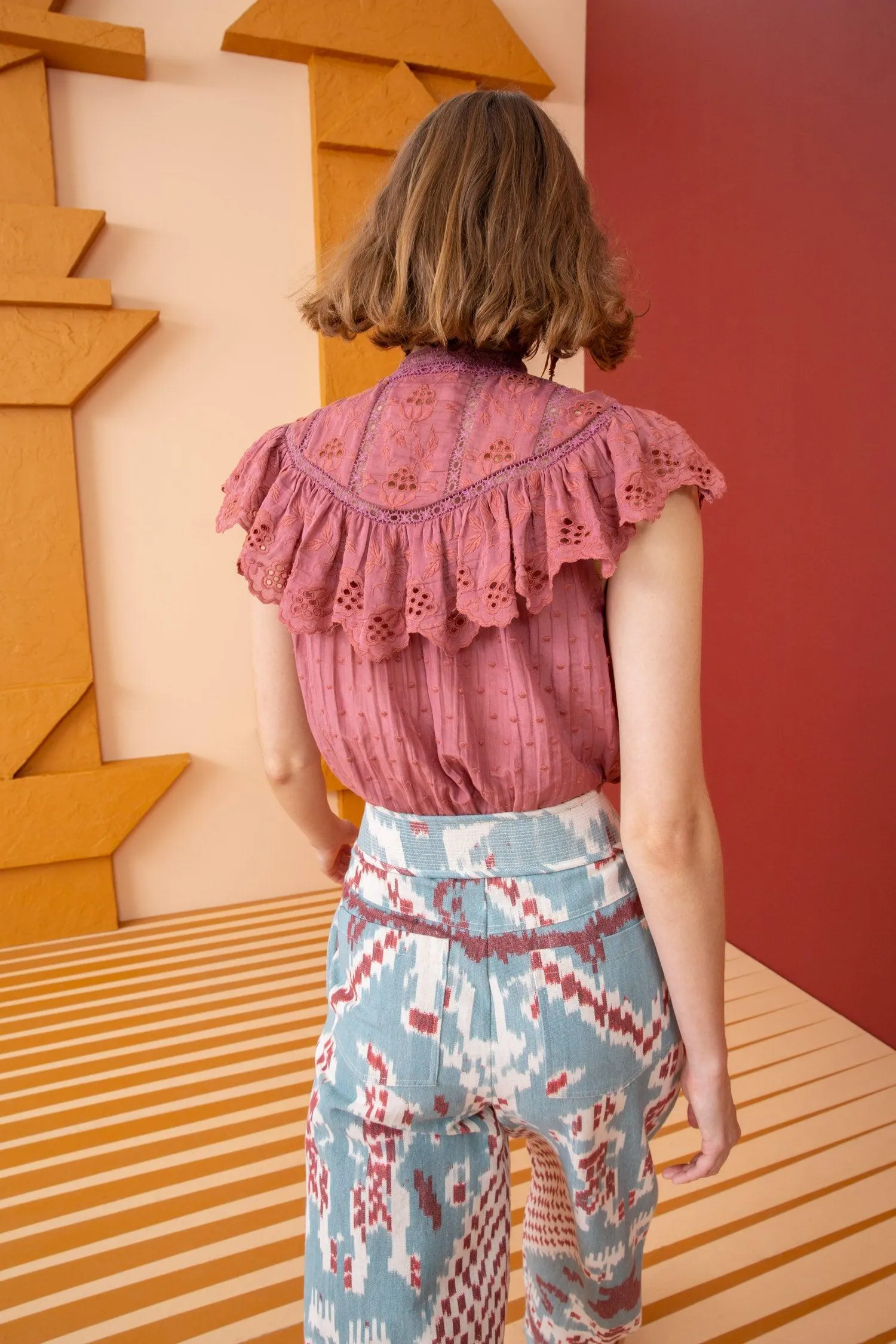 Delaine Top - Rosewood