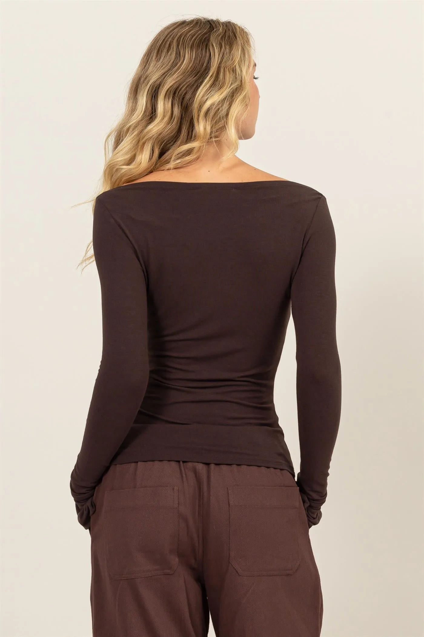 DZ24E806-BOAT NECK LONG SLEEVE TOP