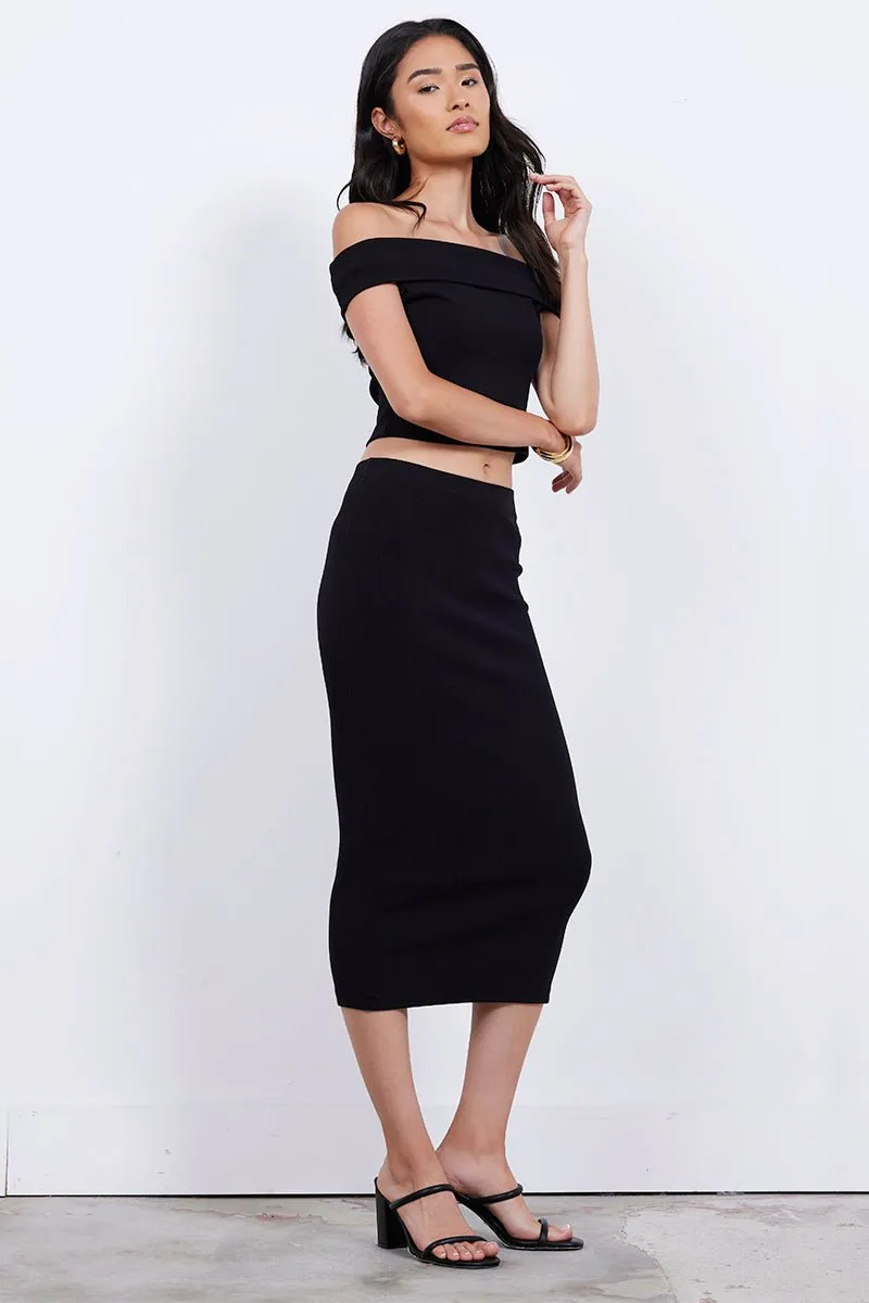 ELISE SLIM LONG SKIRT