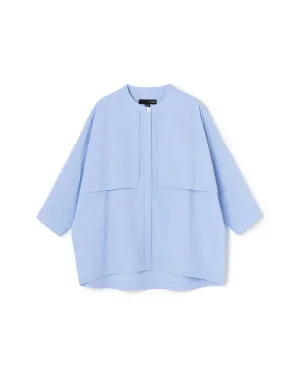 Flip Panel Cotton Blouse