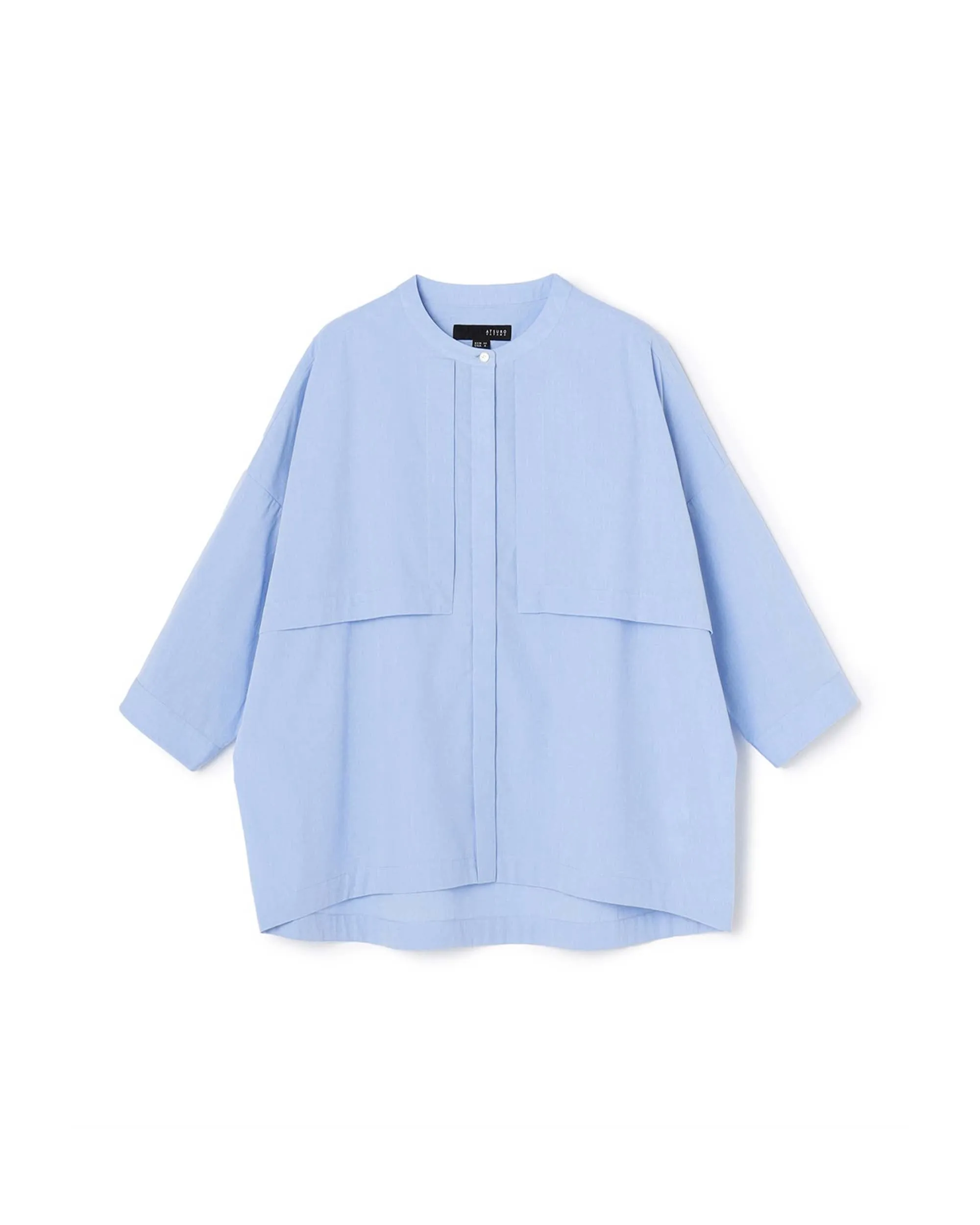 Flip Panel Cotton Blouse