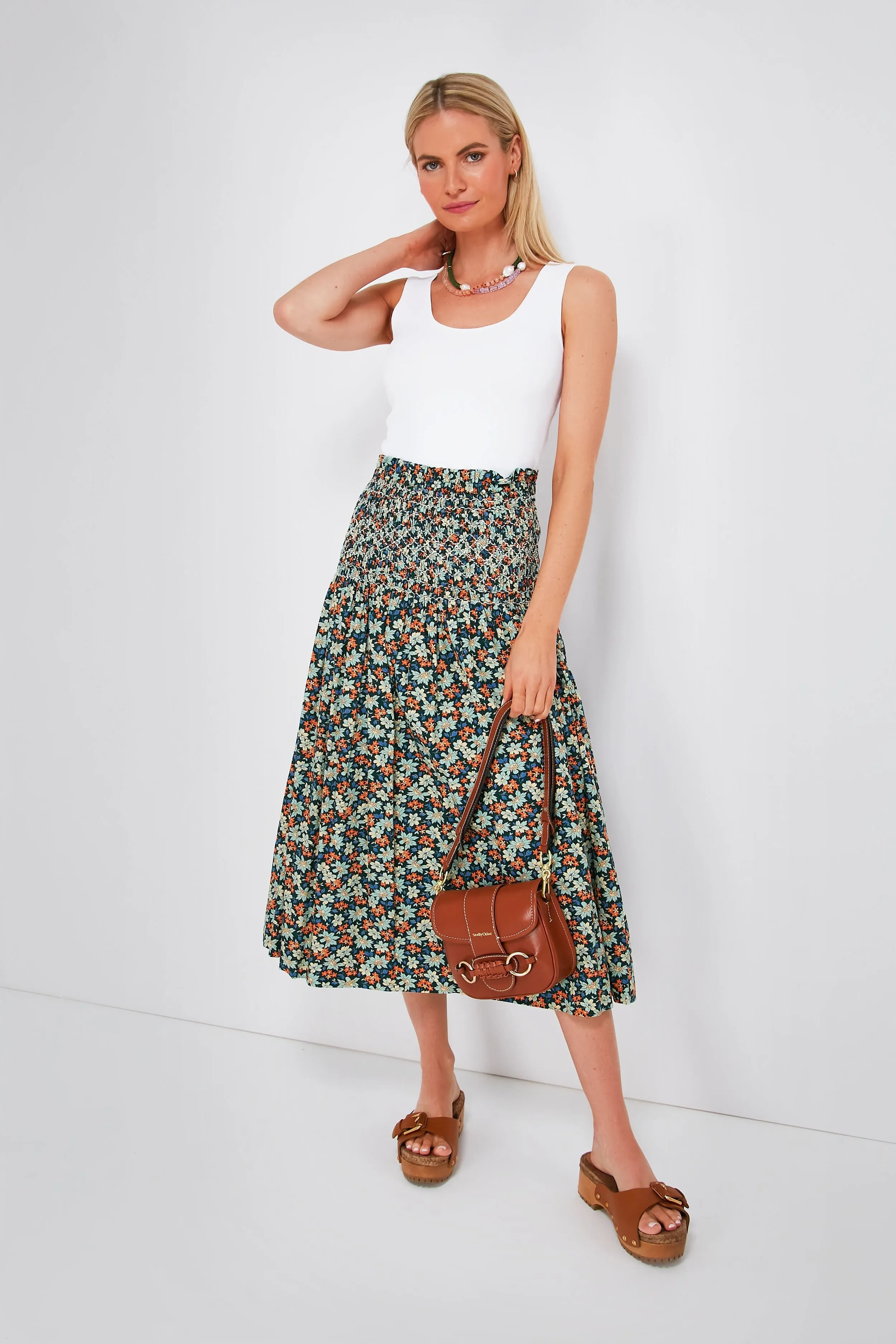 Forrest Floral Peggy Skirt