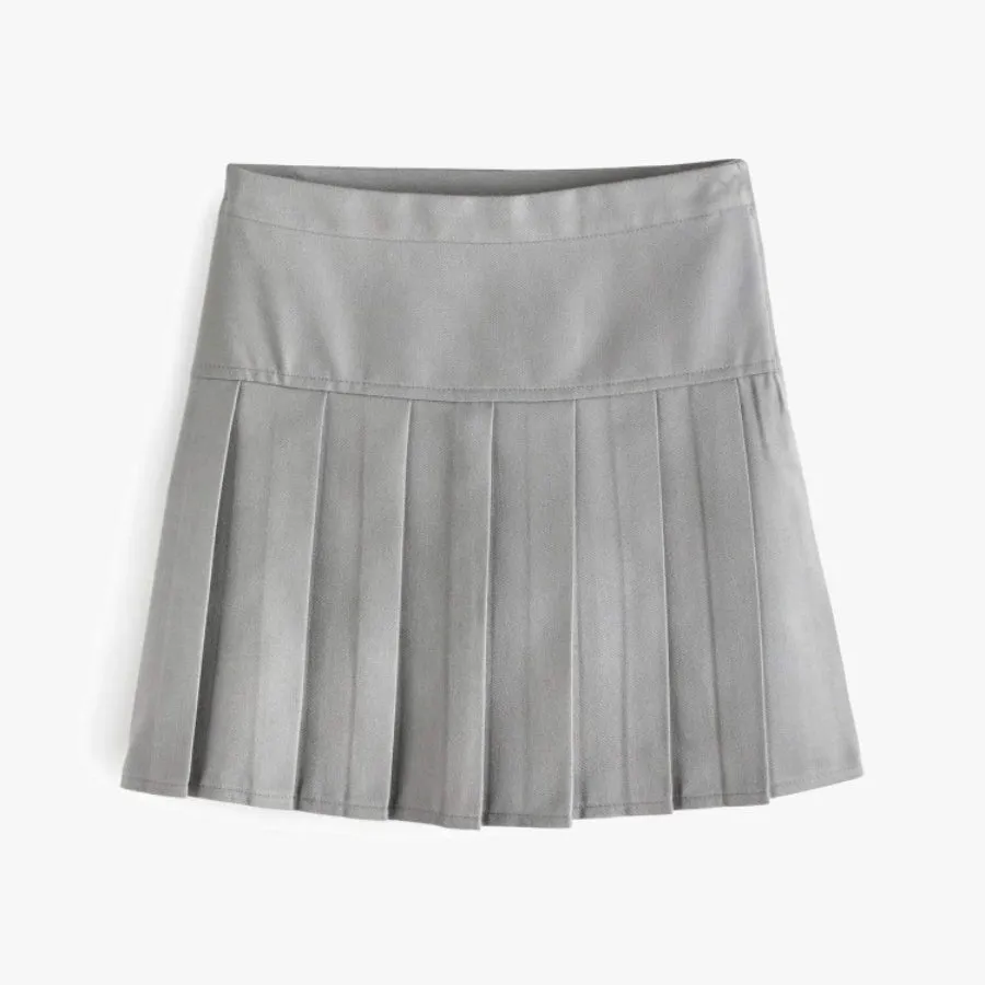 Girls' skirt Next Pleated, light gray