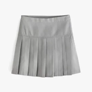 Girls' skirt Next Pleated, light gray