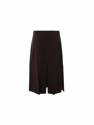 Grain De Poudre Wool Skirt