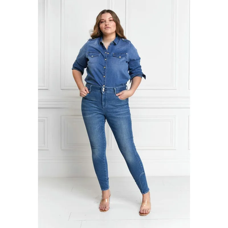 Holland Cooper Ladies Jodhpur Jeans - Denim