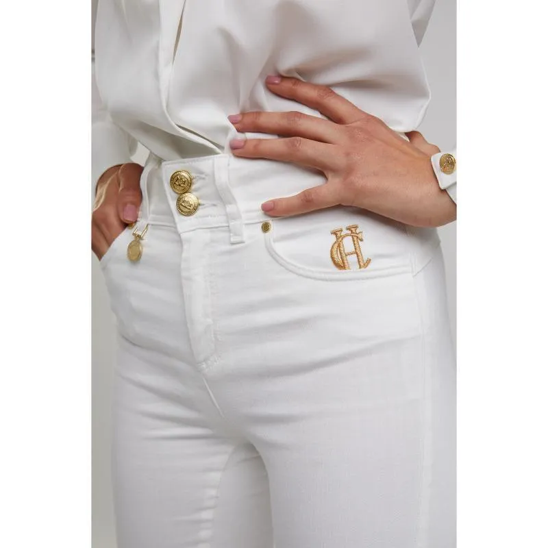 Holland Cooper Ladies Jodhpur Jeans  - White