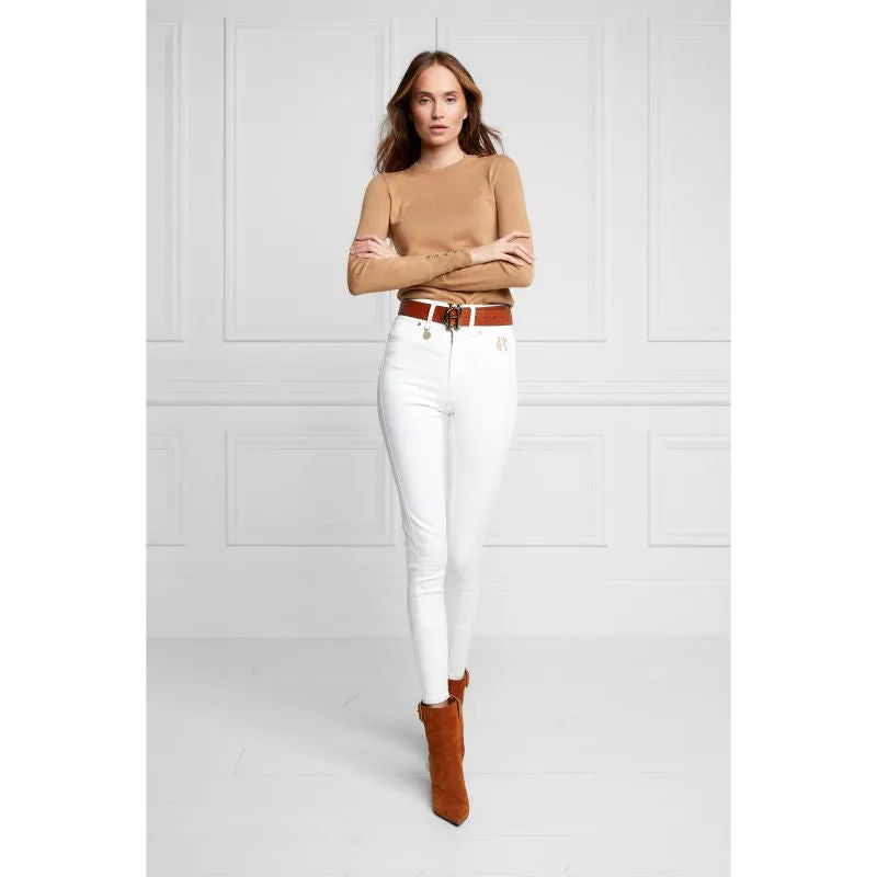 Holland Cooper Ladies Jodhpur Jeans  - White