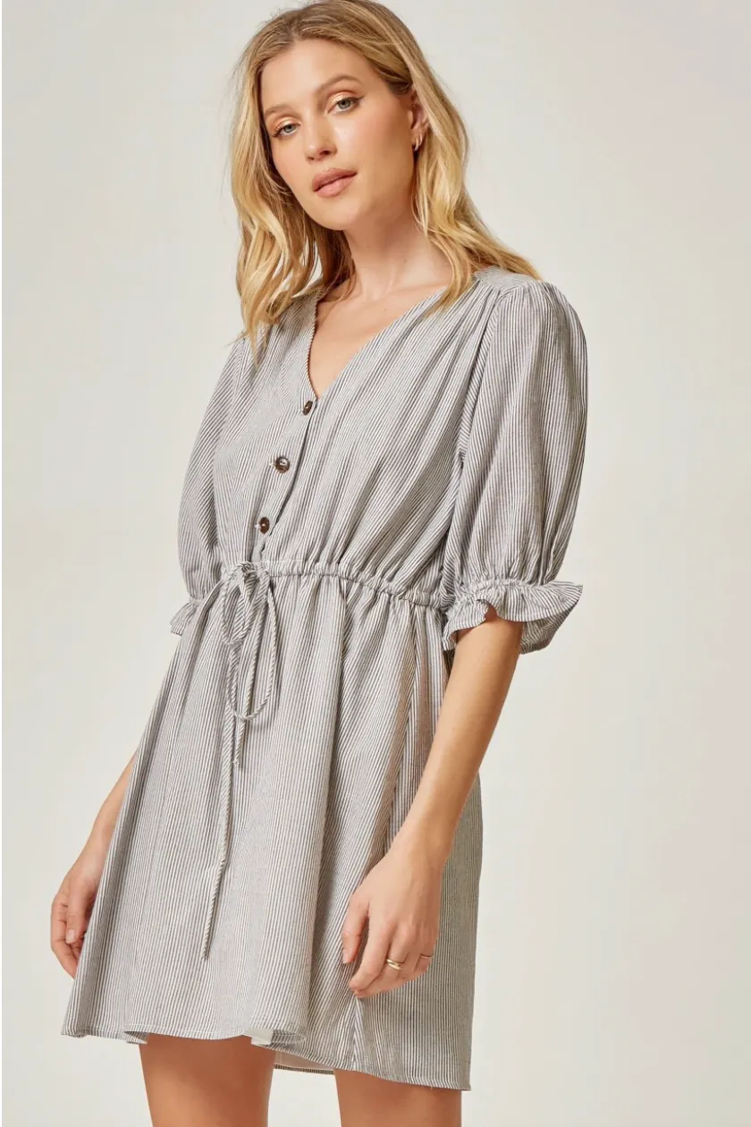 Just For Fun Dress - Charcoal