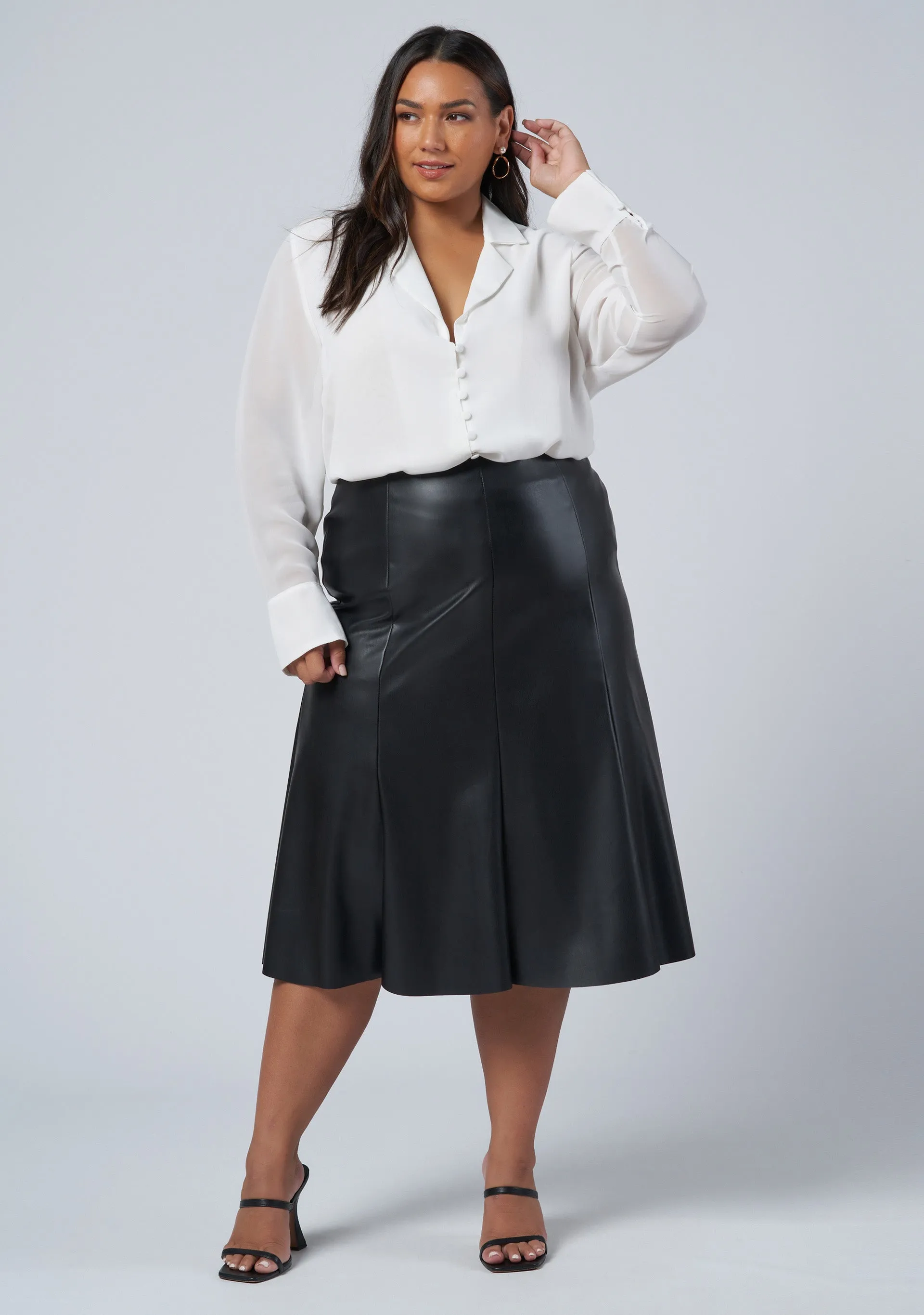 Keaton Pu Midi Skirt