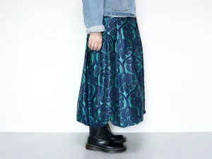 <S42V>COVENT GARDEN WOVEN GREEN BALLOON Skirt