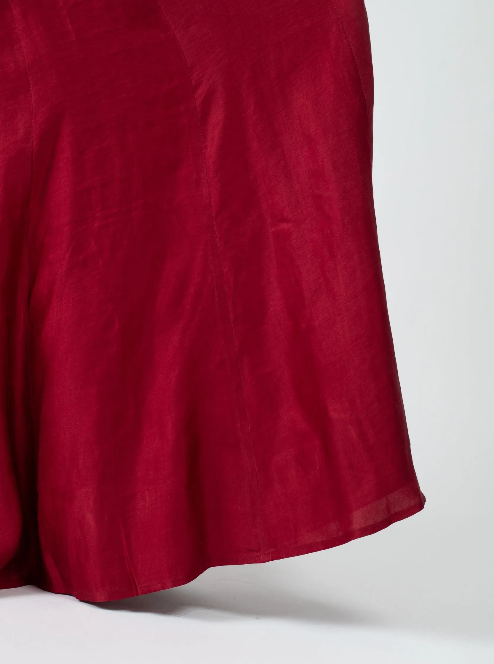 Maroon Gleam Skirt