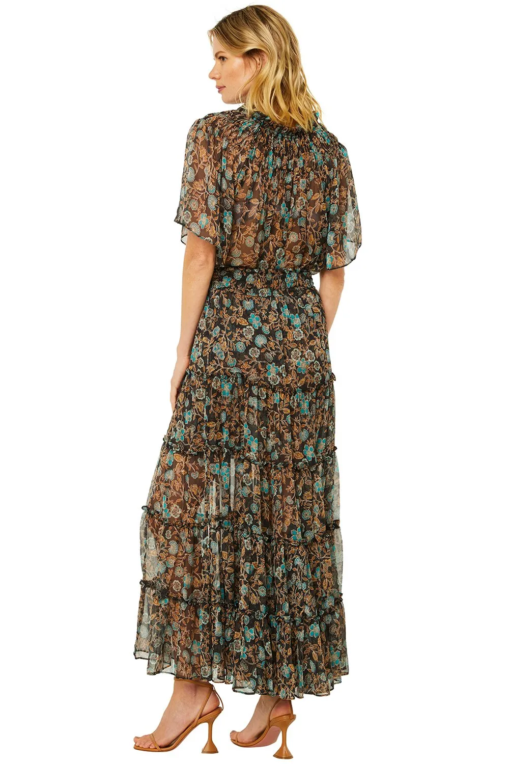 Misa - Ananda Skirt in Goldleaf Floral