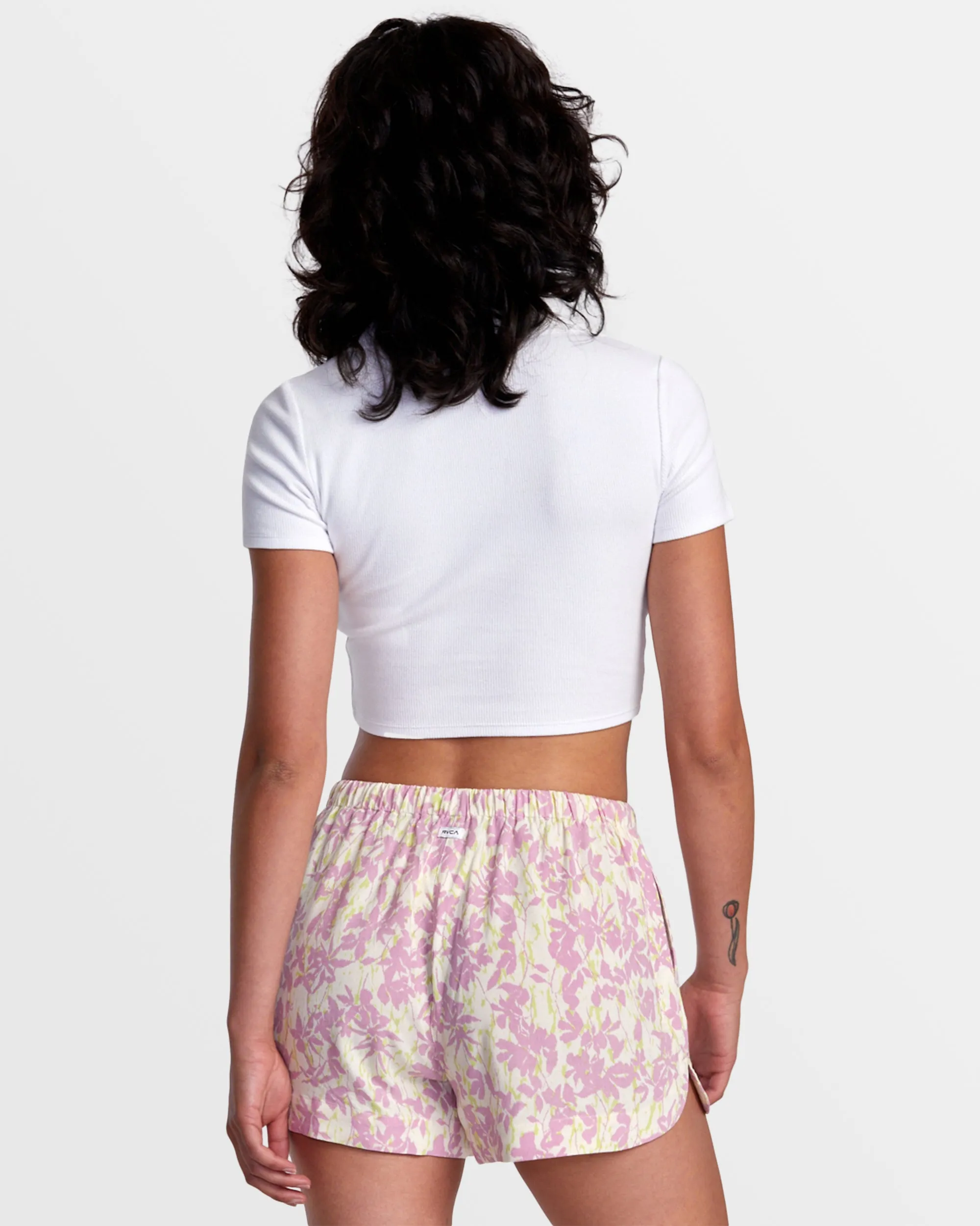 New Yume Printed Shorts - Latte