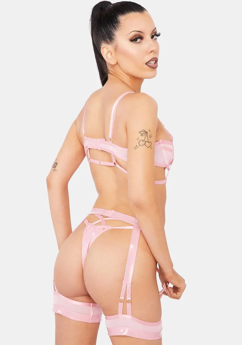 Pink Double The Fun Lingerie Set