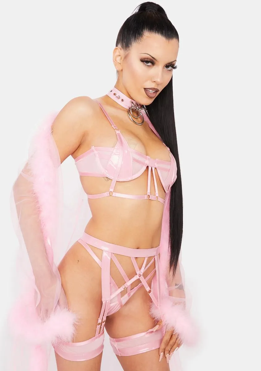 Pink Double The Fun Lingerie Set