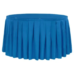 Polyester 21ft Table Skirt - Royal Blue