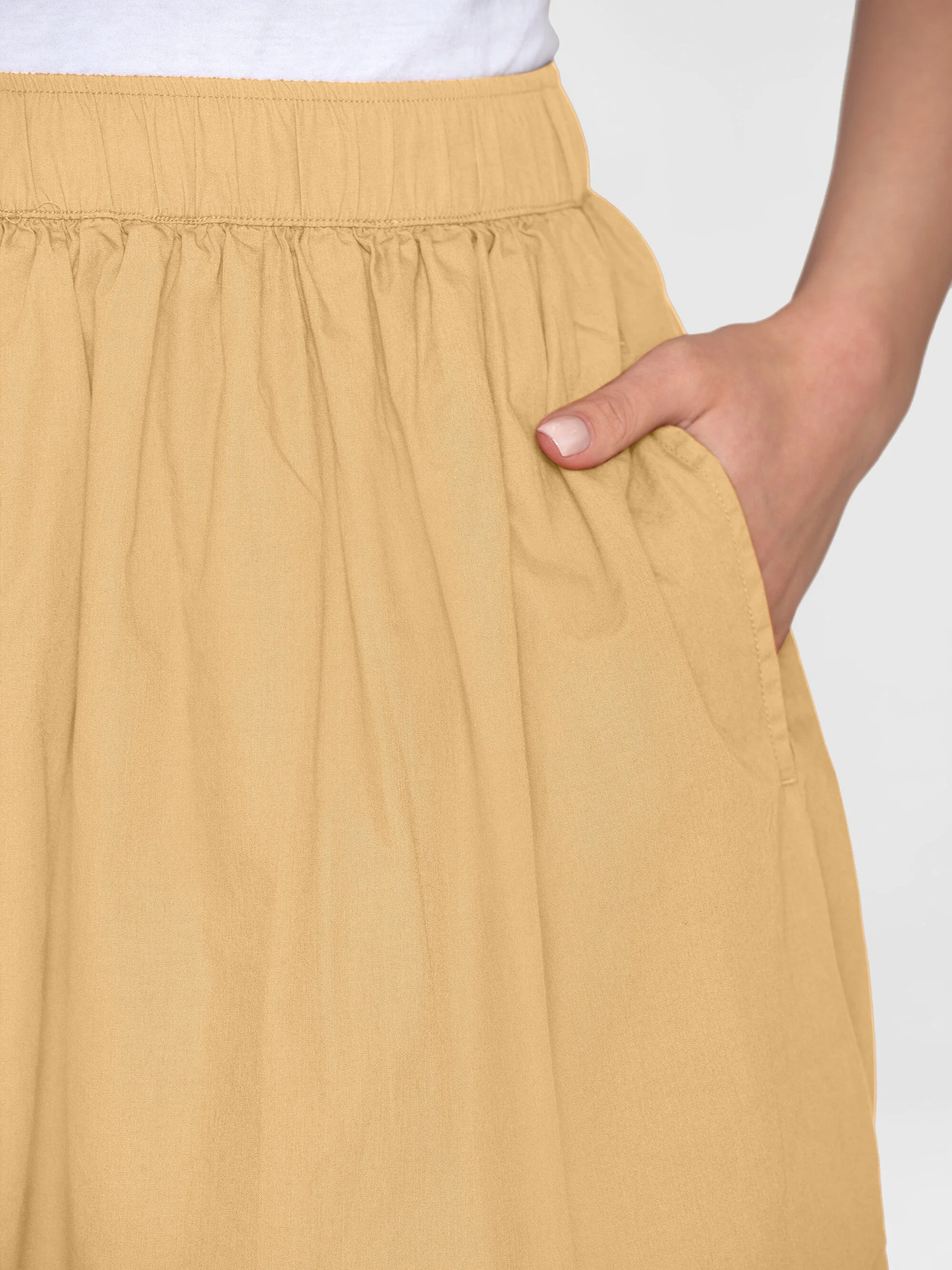 Poplin elastic waist skirt - Impala