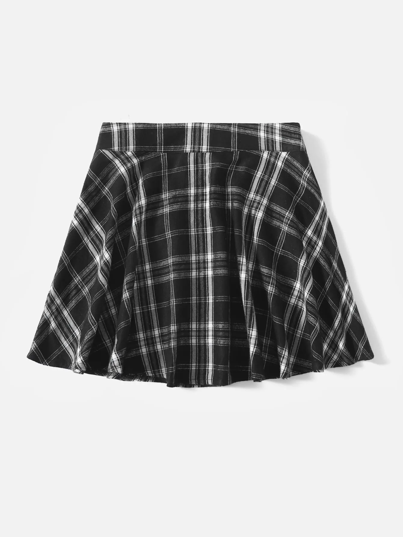 Preppy Plaid High Waist Mini Women Skirt