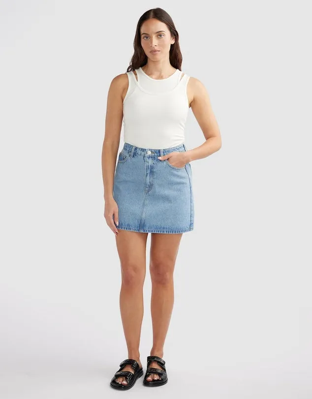 Reese Denim Mini Skirt