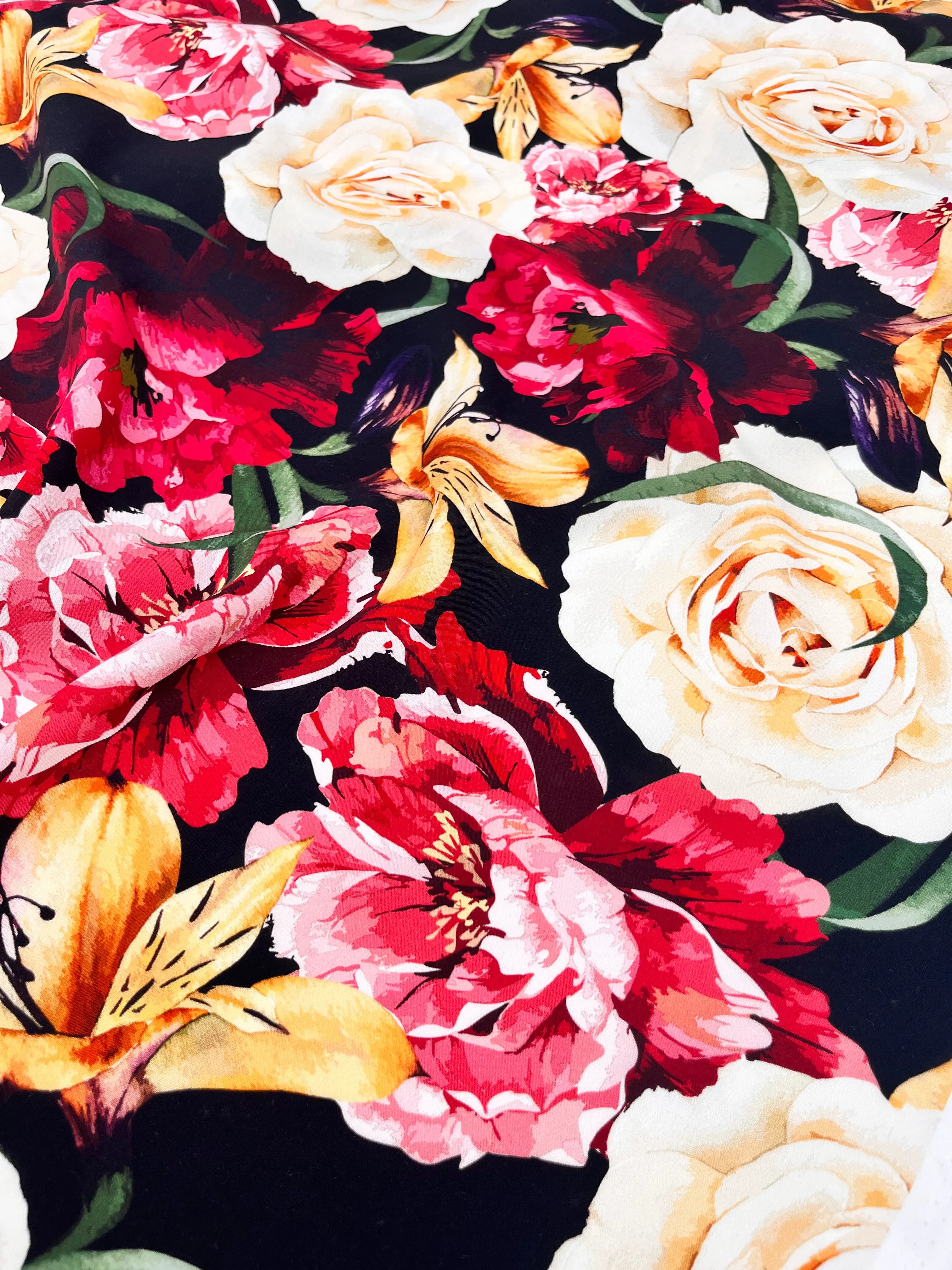 Romantic Floral- Viscose Fabric