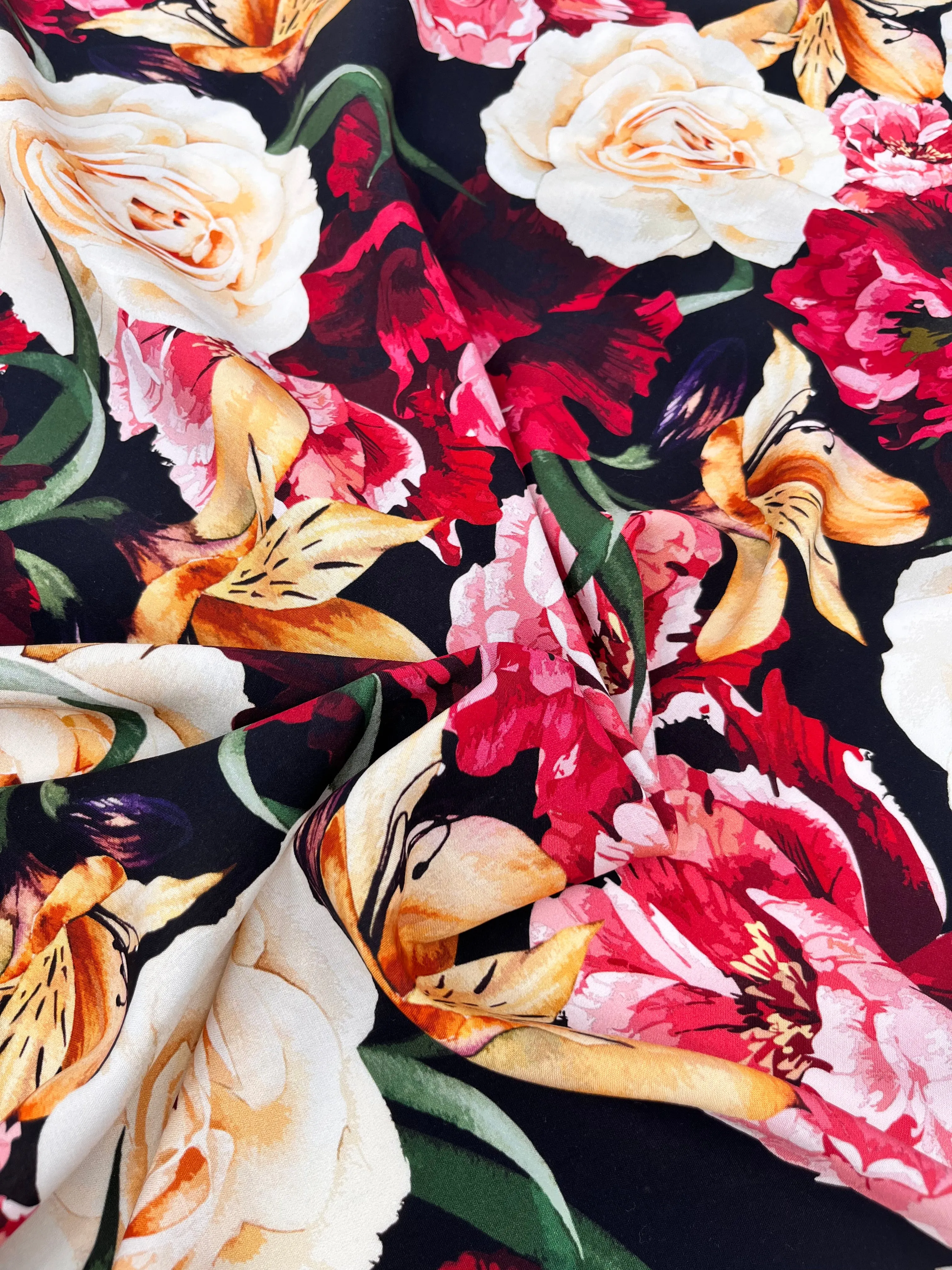 Romantic Floral- Viscose Fabric