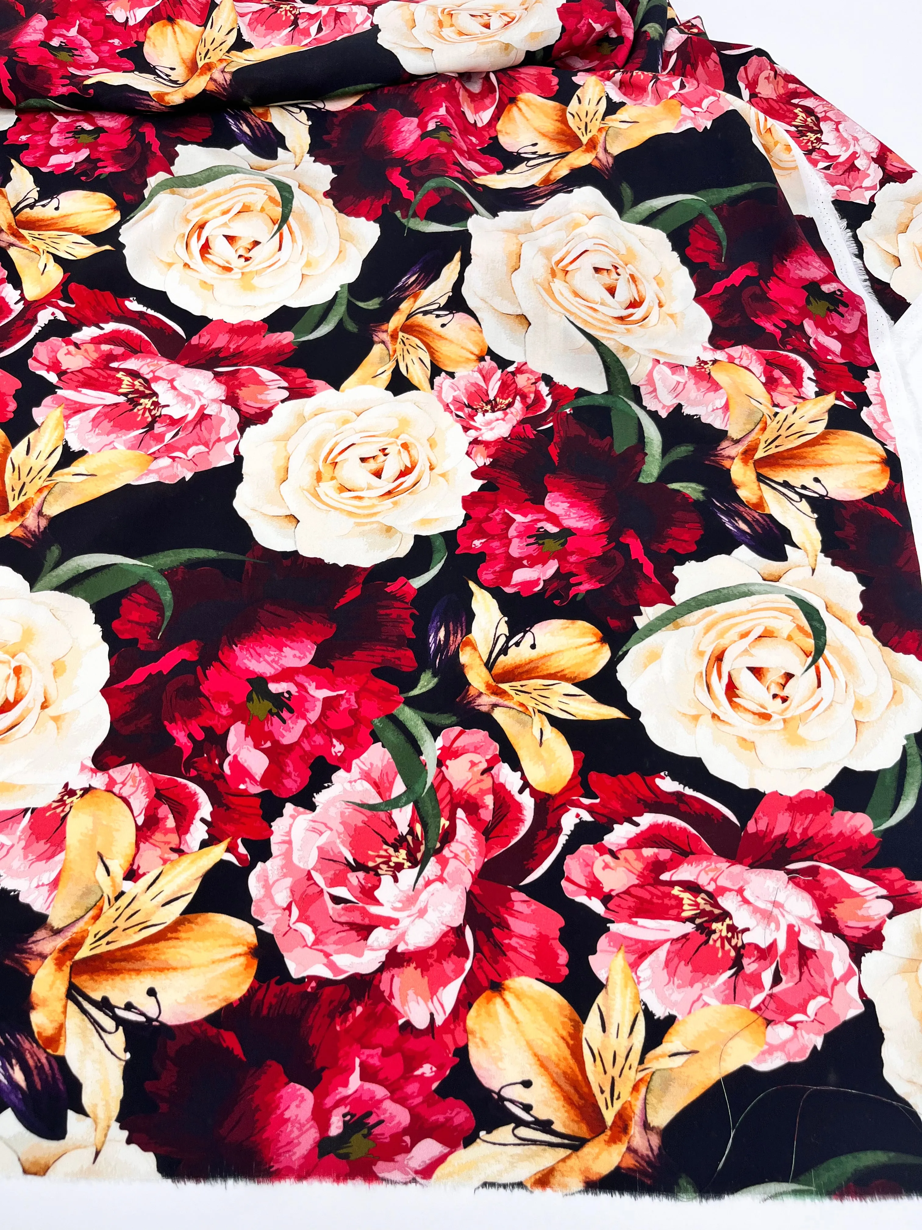 Romantic Floral- Viscose Fabric