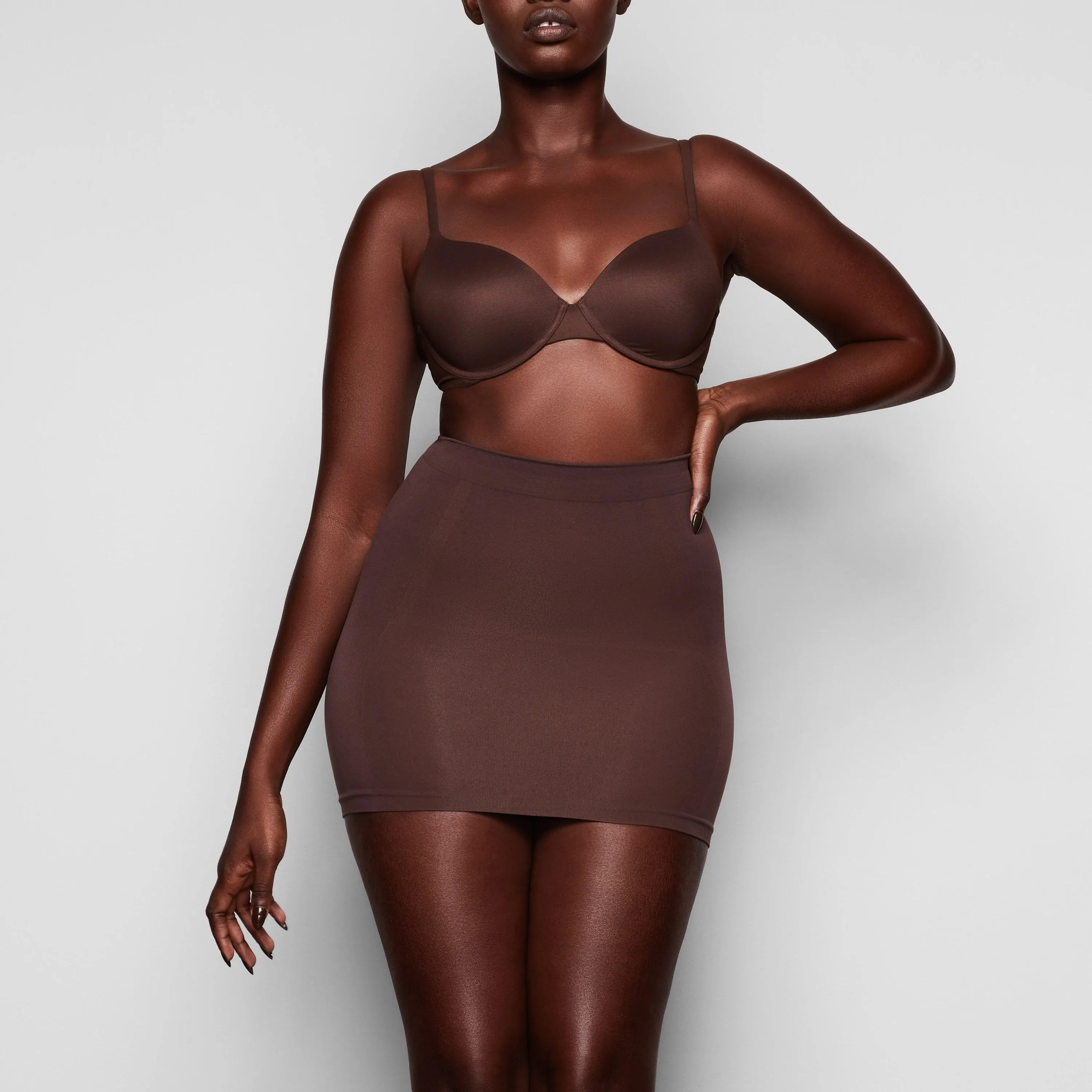 SKIRT SLIP | COCOA