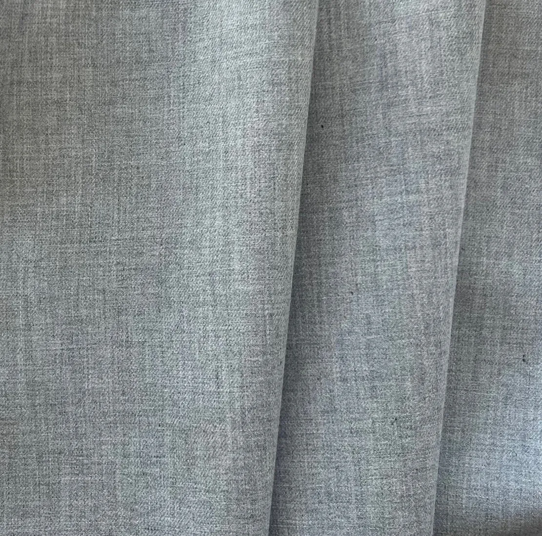 Solbiati Heathered Pearl Grey Cotton Shirting (Made in Italy)