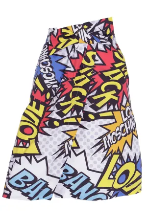 Spring 2014 Love Moschino Cartoon Wham Bang Wrap Skirt