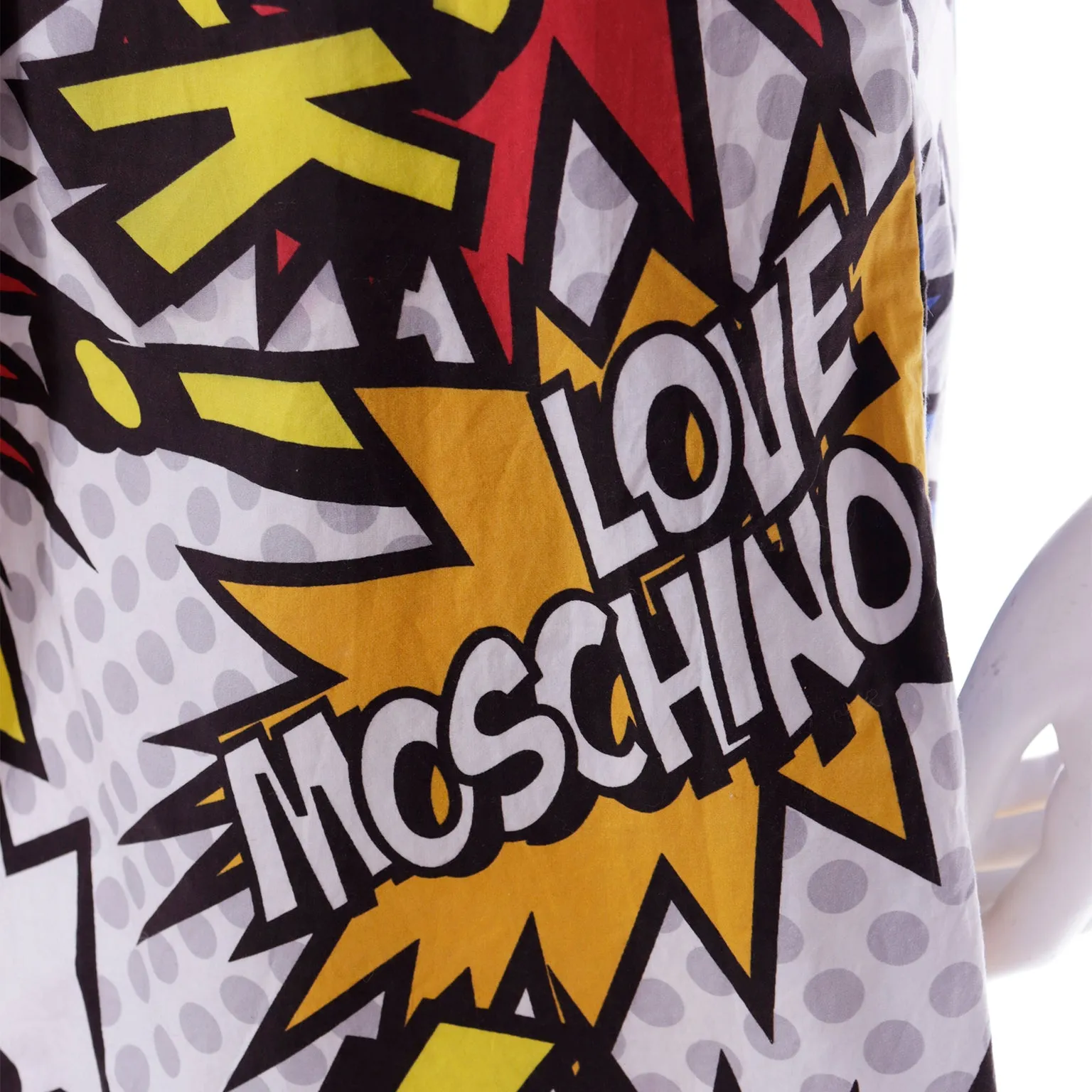 Spring 2014 Love Moschino Cartoon Wham Bang Wrap Skirt