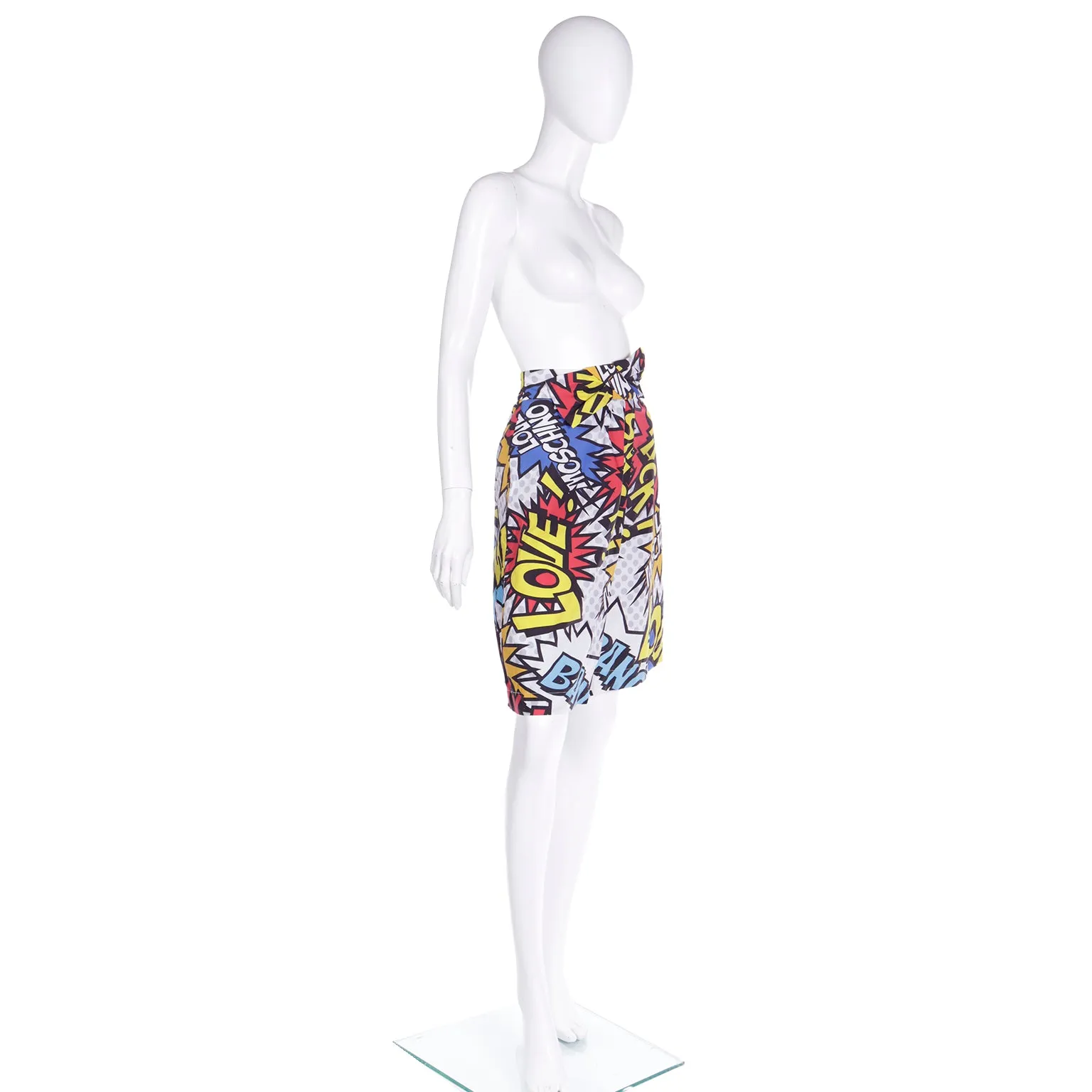 Spring 2014 Love Moschino Cartoon Wham Bang Wrap Skirt