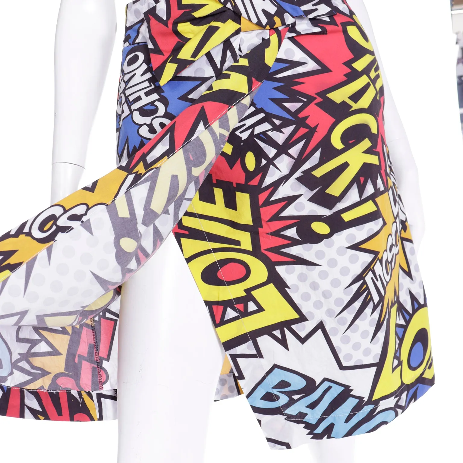 Spring 2014 Love Moschino Cartoon Wham Bang Wrap Skirt