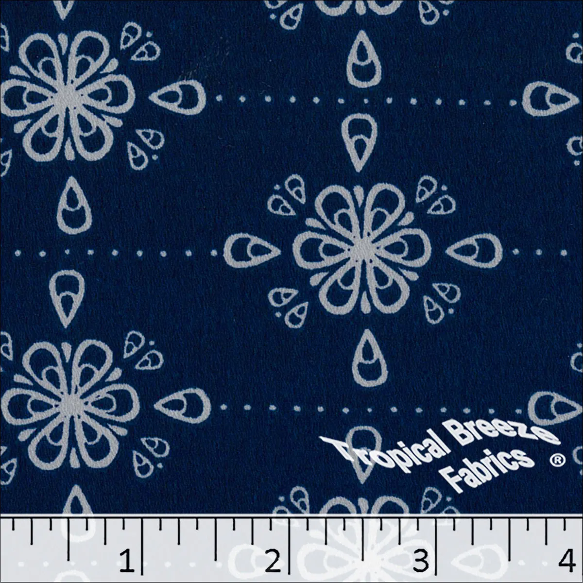 Stretch Crepe Raindrop Print Polyester Fabric 048321