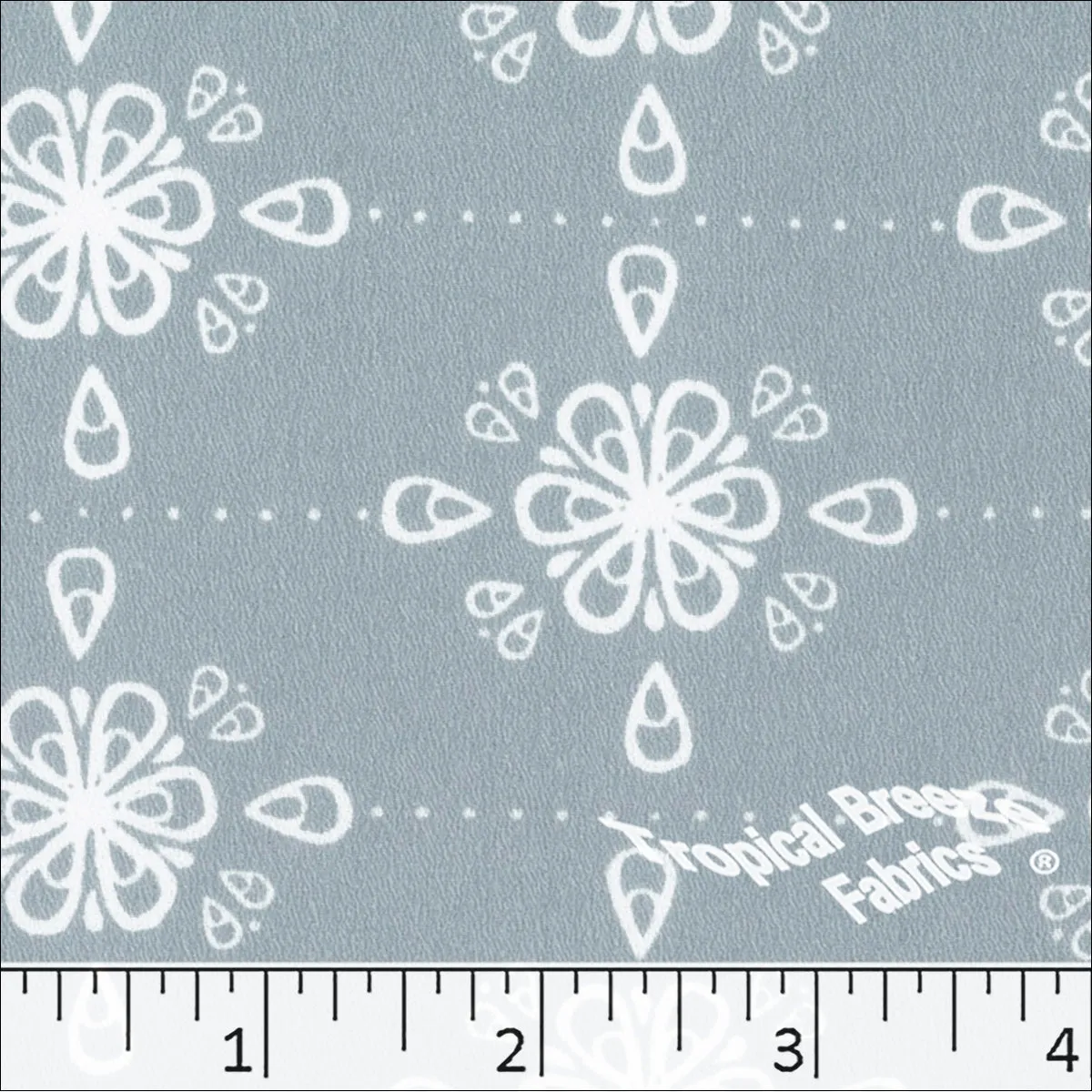 Stretch Crepe Raindrop Print Polyester Fabric 048321