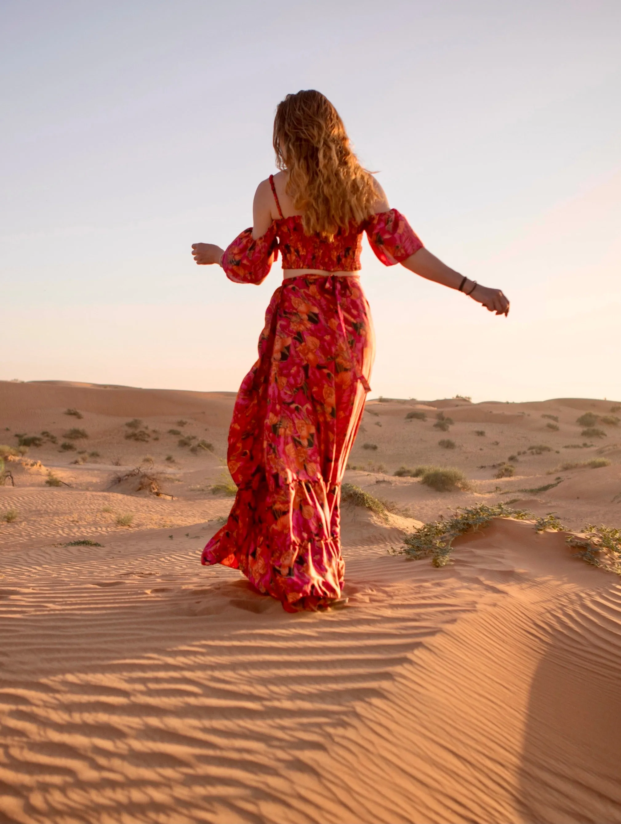 Sunset wrap skirt