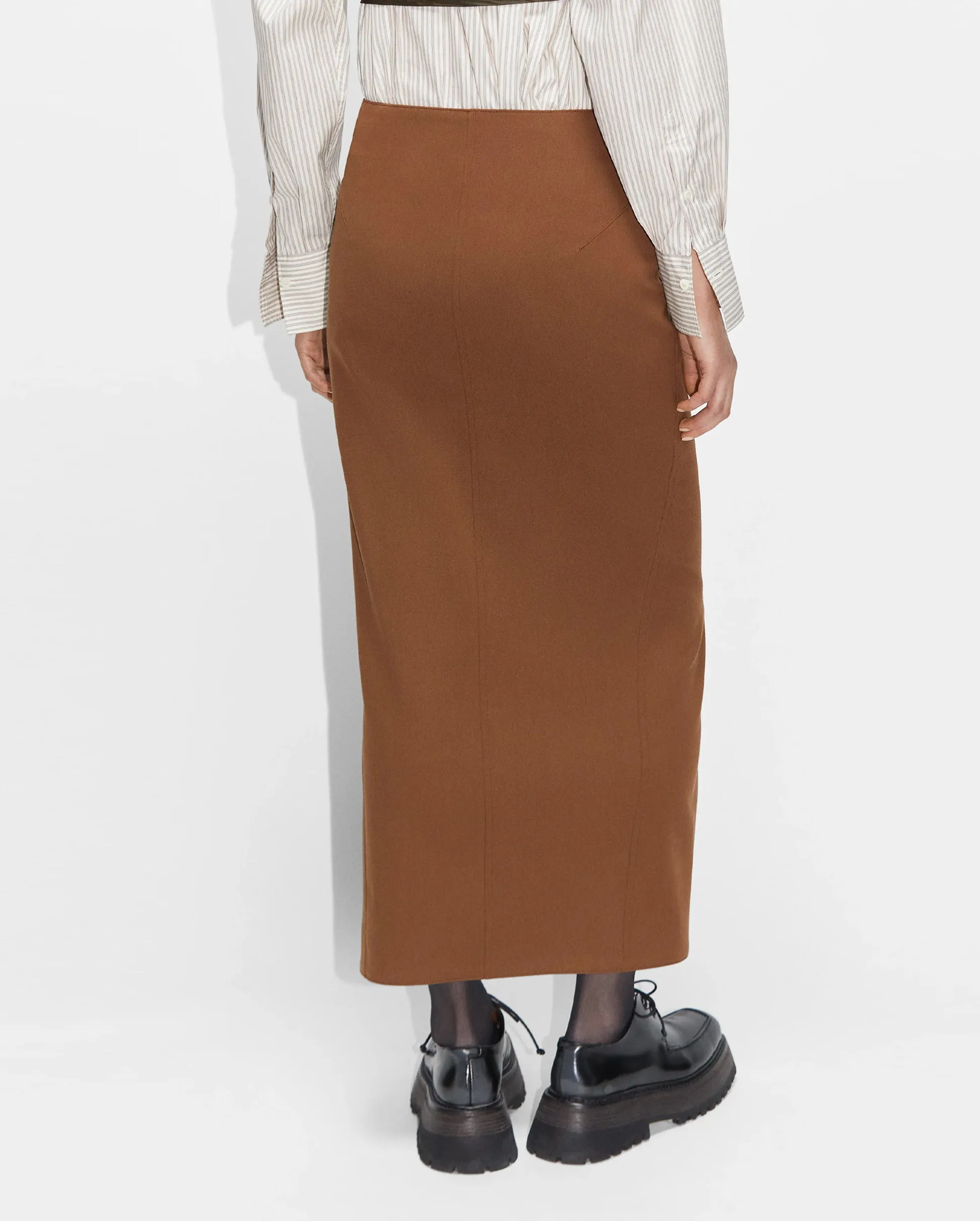 TAIL SKIRT / BROWN