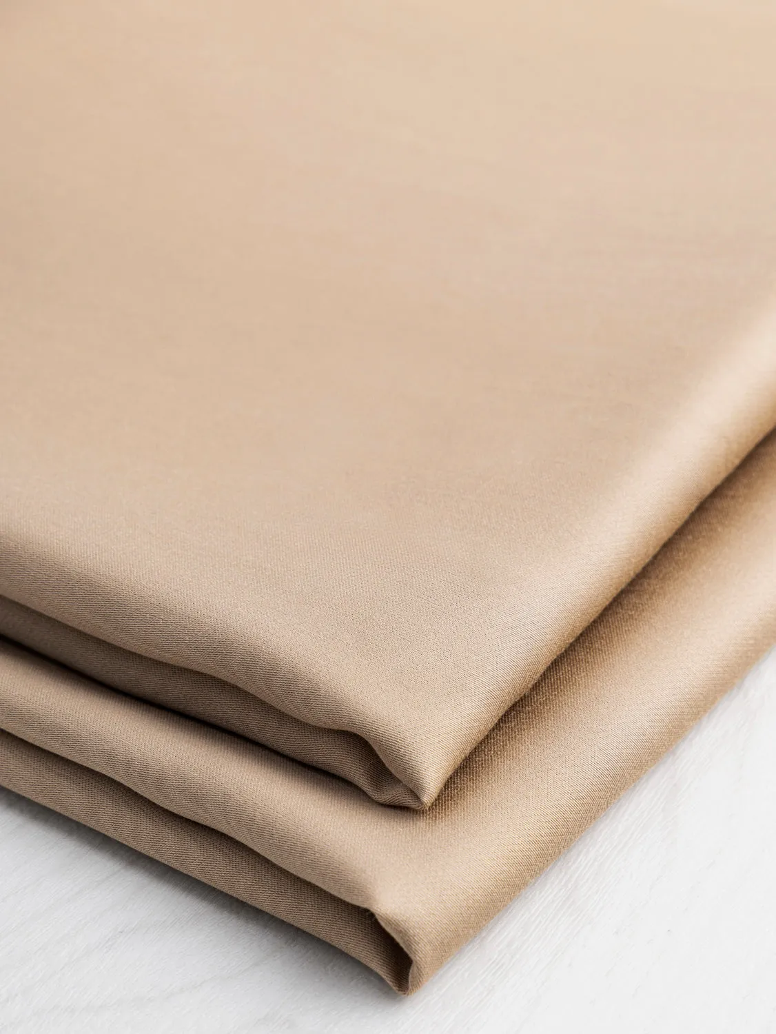 Tencel Lyocell Satin - Sand - Swatch