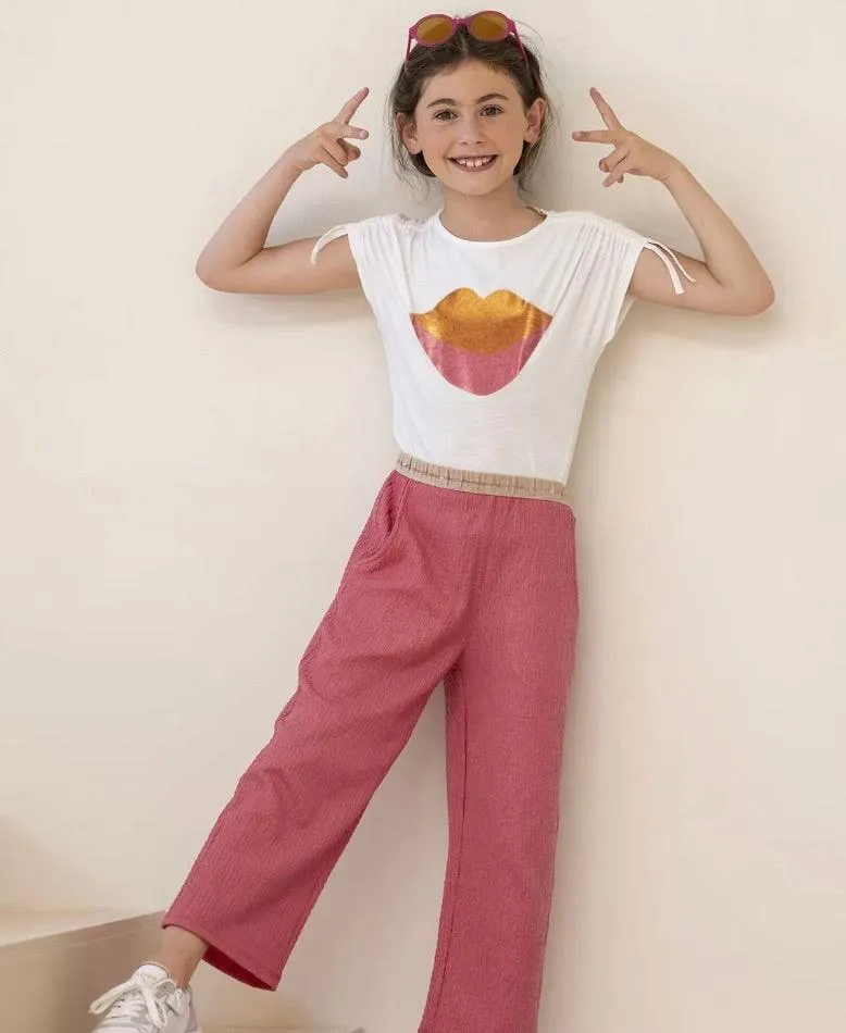 Tween Tops | Lips T-Shirt | Like Flo