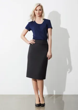 Womens Classic Below Knee Skirt BS29323 8 / Charcoal Marle